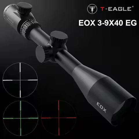 EOX 3-9X40 EG Red Green Illuminated Optical Scope for Hunting Tactical Airsoft Rifle Scopes 3-9X Mag