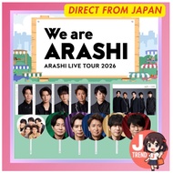 Arashi ARASHI LIVE TOUR 2026 “We are ARASHI” Official Goods Clear File / Uchiwa Fan [Direct from Jap
