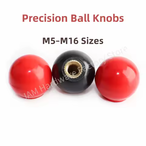 M4/M5/M6/M8/M10/M12/M16 New Product Handle Ball Knob Machine Tool Replacement Round Handle Red Black
