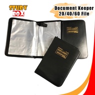 TOPLA Document Keeper 888 Waterproof Leather Zipper Diploma Folder 20 Sheets Zippered File Folder Do