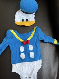 Disney Baby 嬰兒唐老鴨連身衣連帽 Donald Duck 