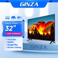 GINZA smart tv 50 inches/40inches/32inches on sale tv flat screen tv plus remote android tv