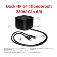 HP G4 Thunderbolt 4 Dock 280W Double Cable - ( 4J0G4AA )