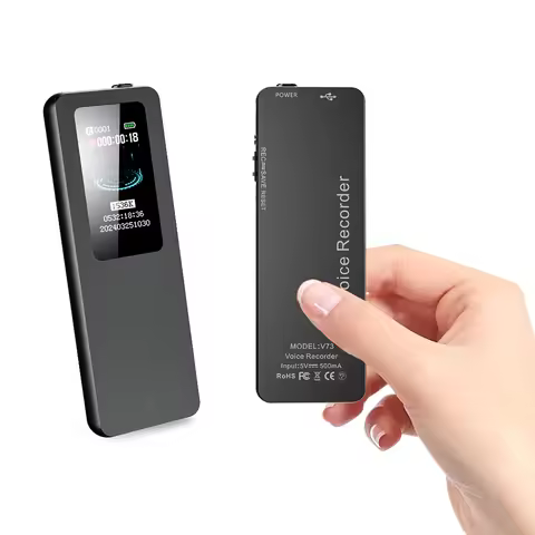 V73 64GB Mini Digital Voice Recorder with Noise Reduction and up to 3072kbps Lossless Sound Quality 