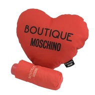 MOSCHINO 愛心小抱枕收納輕量摺疊晴雨傘(三色)