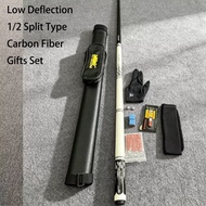 10/11.5/13mm Tip Predator Carbon Fiber Ako Billiards Cue Stick 1/2 Split Type Joint Low Deflection S