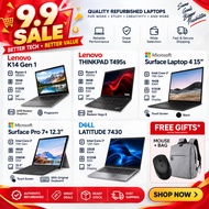 9.9 Jualan Gempak Laptop | Surface Laptop 4 Pro 7+ | Dell Latitude 7430 | Lenovo K14 Gen 1 T495s | C