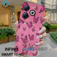 [GCR108]Softcase Infinix Smart 10 HD / 8 / 8 HD / 8 PRO / 8 PLUS Hot 40i butterfly Wallpaper Motif
