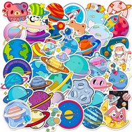 50 Sheets Space Planet Graffiti Stickers Planet Meteorite Combination Spaceman Astronaut Stickers 51