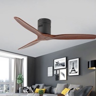 ✢✾▧Modern Simple Wooden Ceiling Fan Without Lamp Fan Bedroom Fashion Decorate Solid wood 42inch Ceiling Fans With Remote