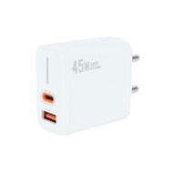 หัวชาร์จอะแดปเตอร์ RIZZ RW-401I 45W สีขาว (1315270)