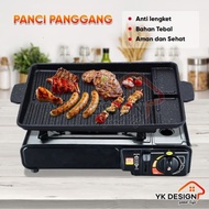 Ready Korean Grill Pan / Panggangan Bbq / BBQ Grill Pan ( anti lengket