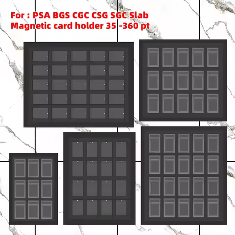 PSA BGS SGC Wall Mount Display Frame Case 15/16/20/24/25 Cards holder 35-130pt for pokemon TOPPS nba