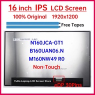 16 Inch Laptop LCD Screen B160UAN06.N M160NW49 R0 N160JCA-GT1 Display Matrix Panel Replacement 1920x
