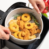 2 Pcs/set Foldable Air Fryer Silicone Liners Reusable Silicone Air Fryer Basket Food Safe Non Stick 