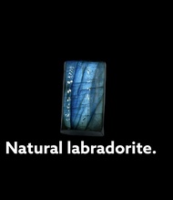 Natural labradorite rectangular shape.