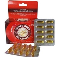 ORIGINAL POWERLAB GRAPE SEED OIL EXTRACT 500mg IMMUNE BOOSTER ANTI OXIDANT DETOXIFIER