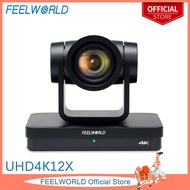 FEELWORLD UHD4K12X 4K USB กล้อง PTZ POE 12X ออปติคอลแพนเอียงซูมAI ติดตามอัตโนมัติ Fcous SDI HDMI IP