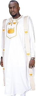 African Mens Clothing Traditional Wedding Attire Embroidery Agbada Boubou Caftan Nigerian Male Cloth