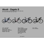  CLEAR STOKKK   ALCOTT ZAGATO S ROAD BIKE BASIKAL ROAD BIKE