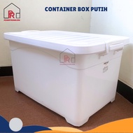60L Full White Container Wheeled Box/ Large Storage Box/ Container Box