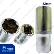 MATA LIPPRO LONG SOCKET BIT 1/ 2" INCH 22 MM 6PT CHILDREN'S DEEP WALL SOCKET