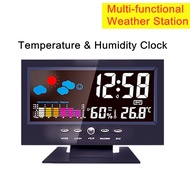 ✾  Multi-functional Weather Station Clock Thermometer Hygrometer Calendar Digital LCD Display Temperature and  Humidity Meter