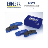 (BRAKE PAD FOR CALIPER AP RACING CP9660) ENDLESS BRAKE PAD MX72 TYPE 700°C FRONT (RCP173MX72)