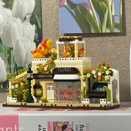 兼容乐高房屋别墅街景diy益智拼装积木玩具摆女孩儿童生日礼物Compatible with Lego houses, villas, street views, DIY puzzles8Lwm0H2m