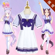 Pretty Mejiro McQueen JK Uniform Cosplay Costume - Perfect for Parties and Stage Performances