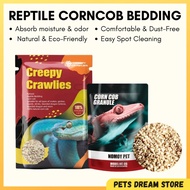 Reptile Corn Cob Bedding 500g/1kg Small Pet bedding Dry reptile substrate gecko bedding corncob bear