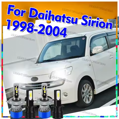 2/4x Led Bulbs 6000K Fog Bulbs Hi/Lo Beam Headlights For Daihatsu Sirion 1998 1999 2000 2001 2002 20