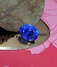 揚邵一品 矢車菊藍(附證書)3.89克拉 緬甸 無燒天然矢車菊色藍寶石 超濃艷正色 收藏品等級 夢幻逸品(5391)