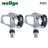 Wellgo R301 Aluminium alloy Body Cr-Mo 9/16" Self-Locking Road Clipless Bicycle Bearing Pedal 6 Degr