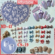 GLO 3D Mini Bowknot Mould Silicone Nail Carving Casting Mold UV Gel Manicure Tools