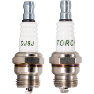 2PK TORCH DJ8J Spark Plug Replace for CHAMPION DJ8J DJ7J 847 850, for NGK BM6F, 794-00050, 794-00055