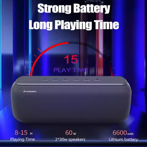 XDOBO X8 Ⅱ 60W Bluetooth Speaker Portable Wireless Subwoofer Boombox TWS BT Outdoor Speaker Voice As