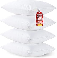 Utopia Bedding Waterproof Pillow Protector Zippered (4 Pack) Standard โ Bed Bug Proof Pillow Encasem