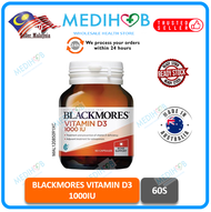 BLACKMORES Vitamin D3 1000iu 60 capsules EXP 6/2024