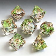 COC Tabletop game dice set resin quicksand Cthulhu polyhedral Dungeons & Dragons TRPG Board game dic
