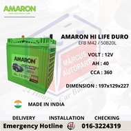 AMARON HI LIFE DURO EFB M42L | 50B20L AUTOMOTIVE CAR BATTERY