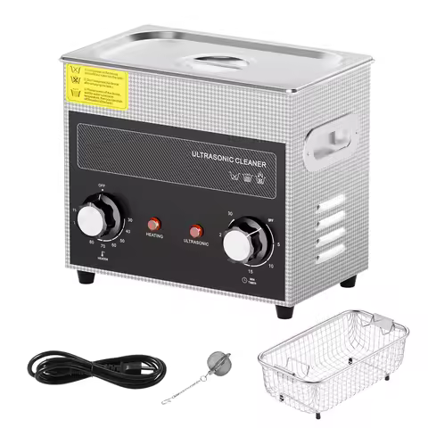 SucceBuy 2/3/6/10/15/30L Ultrasonic Cleaner with Heater Timer for Lab Tools Metal Parts Carburetor B