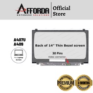 Asus A407U A409 A409j S430 S430u A412 A412D A412F A412U X412 X412U M409 M409b M409D 14.0 30PINS Laptop LCD LED Screen