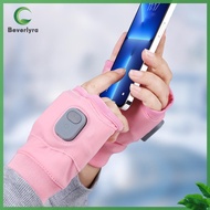 Bv✿  Winter Heating Gloves 360 Degree Heating Rechargeable Heated Gloves Fingerless Touchscreen for 