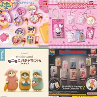 assorted SET authentic gachapon polly pocket,mofusand, snoopy, hello kitty, bearbricks