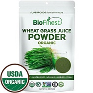 (BioFinest) Biofinest Wheat Grass Juice Powder - 100% Pure Freeze-Dried Vitamin Chlorophyll Super...