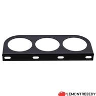 LEMONTRE8EDY 52mm/2in 3-Hole, 7.44 *3*0.66Inch Metal Gauge Mount Holder, Not easy to break 3-Hole Bl
