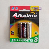 Baterai ABC Alkaline AAA isi 7 pcs 1.5V