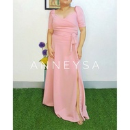 FILIPINIANA PLUS SIZE neoprene formal gown dress wedding kasal debut ninang
