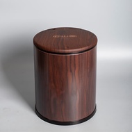 容山堂 水满报警茶渣桶 不锈钢茶水桶智能感应带滤网废水桶功夫茶具配件 10L 水满报警茶渣桶-木纹色尊享版